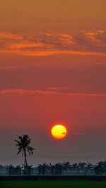 Scenic view of sky at sunset