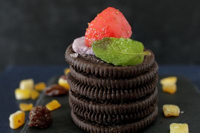 Close-up of chocolate cake