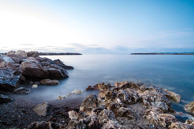 Scenic view of sea against sky