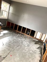 High angle view of empty staircase in building