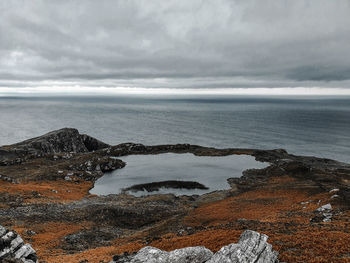 Scenic view of sea against sky