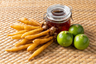 Fruits in container