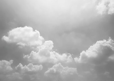 Low angle view of clouds in sky