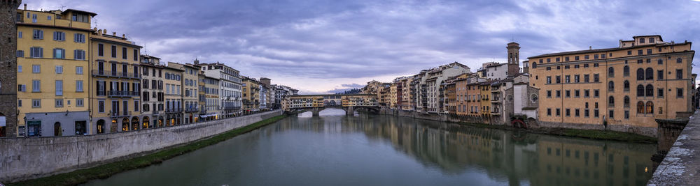 Canal amidst buildings in city