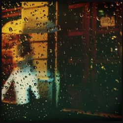 Rain drops on white background