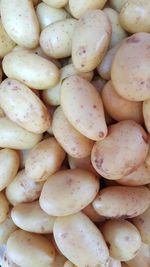 Full frame shot of onions for sale in market