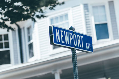 Close-up of information sign in city