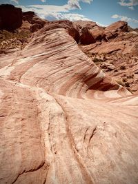 Rock formations in desert