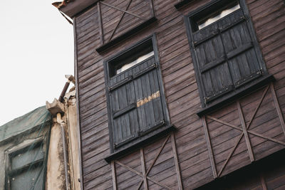 Low angle view of old building