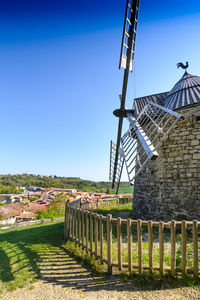 La sallette windmill and lautrec village, tarn, france