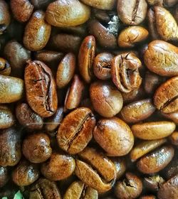 Full frame shot of coffee beans