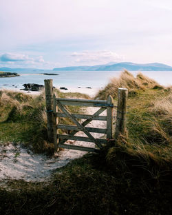 The gate to the white sands of scotland