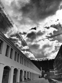 Cloudy sky over city