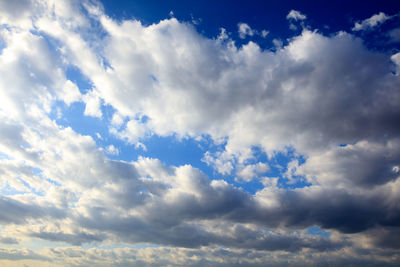 Low angle view of clouds in sky