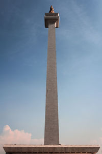 Low angle view of monument against sky