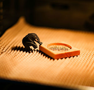 Close-up of orange on table