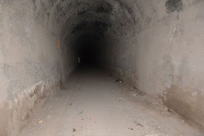 Empty tunnel in old building