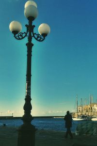 View of sea against clear sky