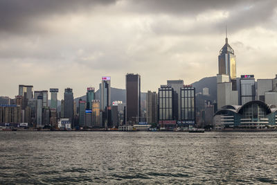 View towards victoria harbour, hong kong