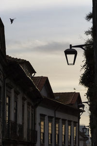 Low angle view of house against sky