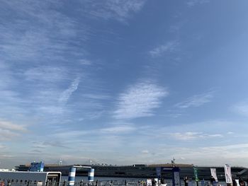 Scenic view of sea against blue sky