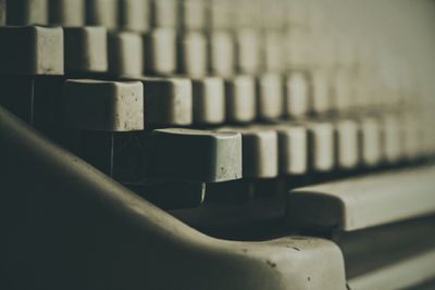 Full frame shot of typewriter keys