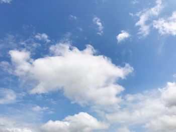 Low angle view of clouds in sky