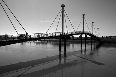 View of suspension bridge