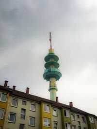 Low angle view of building against sky