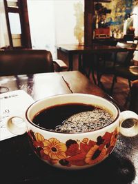 Close-up of drink on table