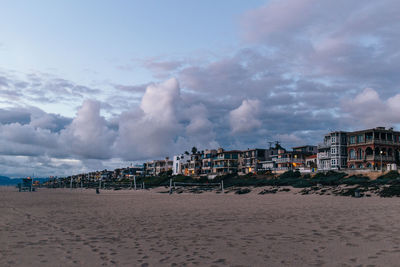 Panoramic view of beach against sky