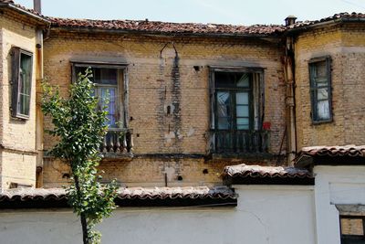 Low angle view of old building