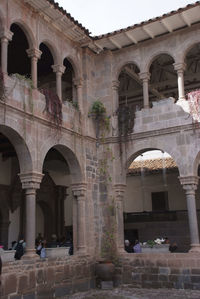 Low angle view of historical building