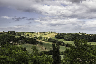 Scenic view of landscape against sky