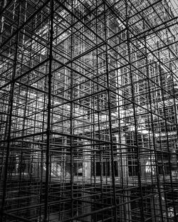 Low angle view of building under construction