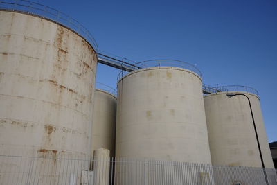 Old industrial wine tanks