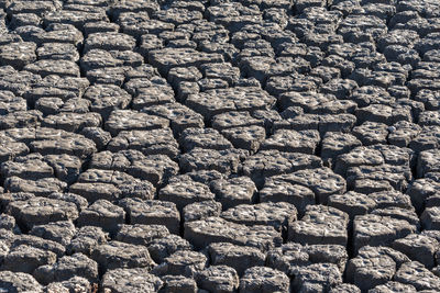 Tandohang port mud flat area after the tide water has left.  daebudo, ansan, south korea