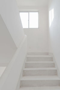 Low angle view of staircase in building