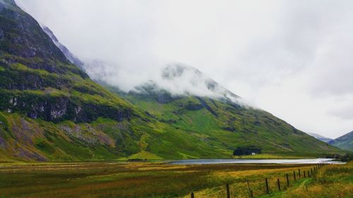 Scenic view of landscape against sky