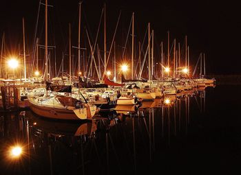 City lit up at night