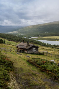 Old farm in sjodalen, norway