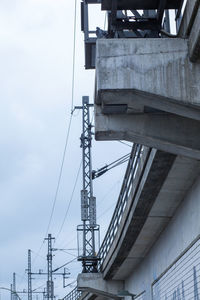 Low angle view of bridge against sky