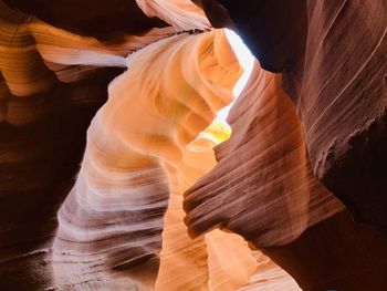 Rock formations in cave