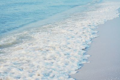 Aerial view of sea waves