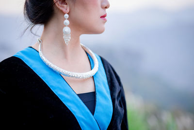 Close-up of a young woman