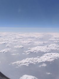 Aerial view of clouds in sky