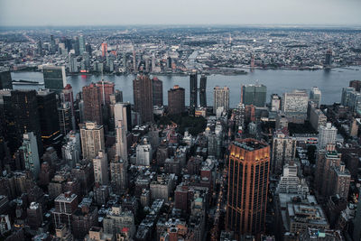 High angle view of cityscape