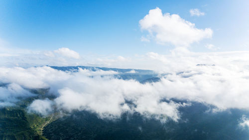Low angle view of clouds in sky