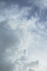 Low angle view of clouds in sky