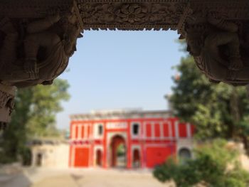 View of historical building against clear sky